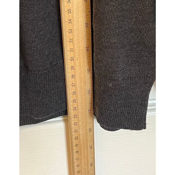 Alfani 100% Merino Wool Knit High Neck Pullover Sweater Long Sleeve Gray Men's L - Picture 6 of 8
